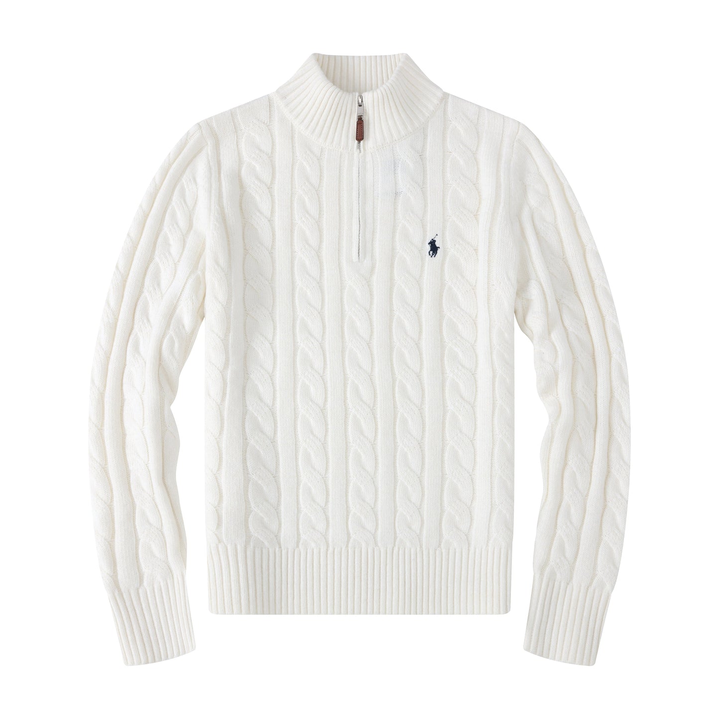 Classic Cable Knit Half Zip Jumper