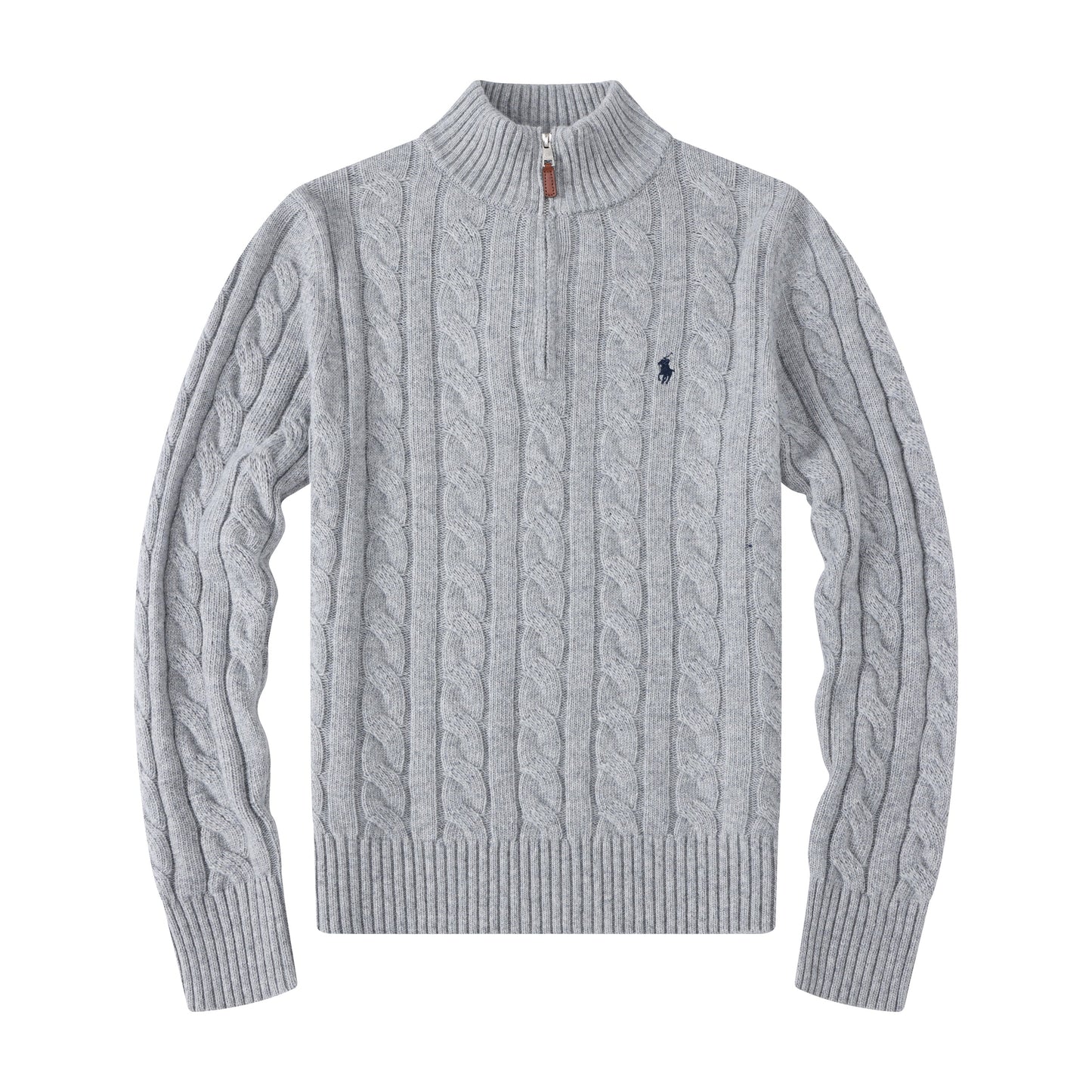 Classic Cable Knit Half Zip Jumper