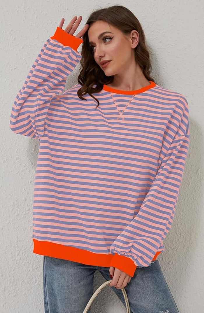 Mana | Striped oversized jumper