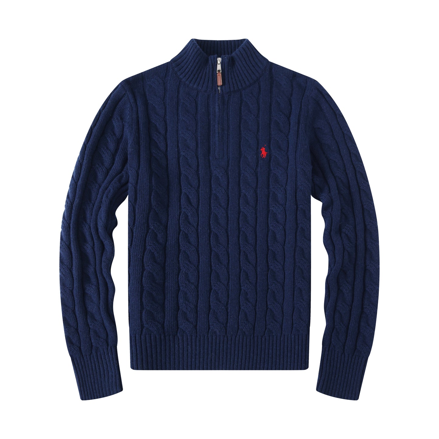 Classic Cable Knit Half Zip Jumper