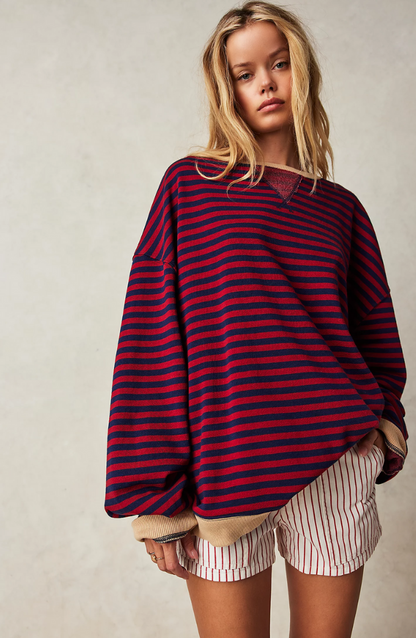 Mana | Striped oversized jumper