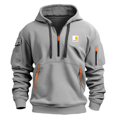 Men's Zipper And Multi Pocket Casual Sport Sweatshirt