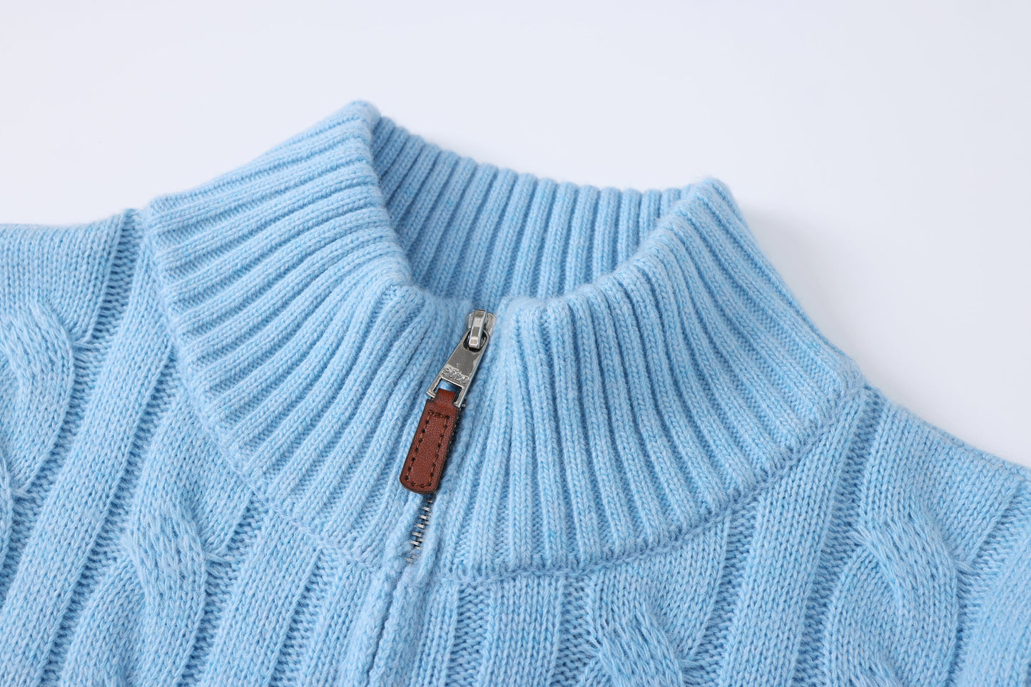 Classic Cable Knit Half Zip Jumper