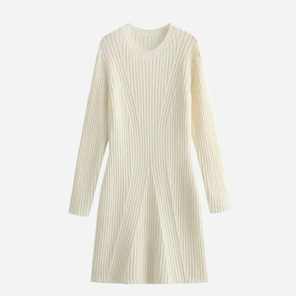 Textured Knit A-Line Dress