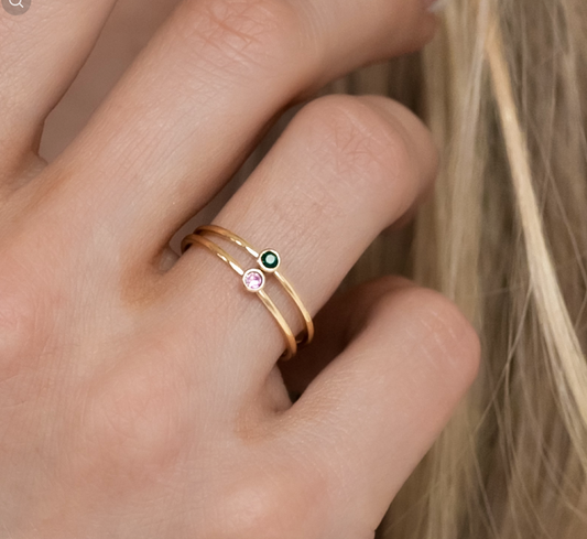 Dainty Birthstone Ring