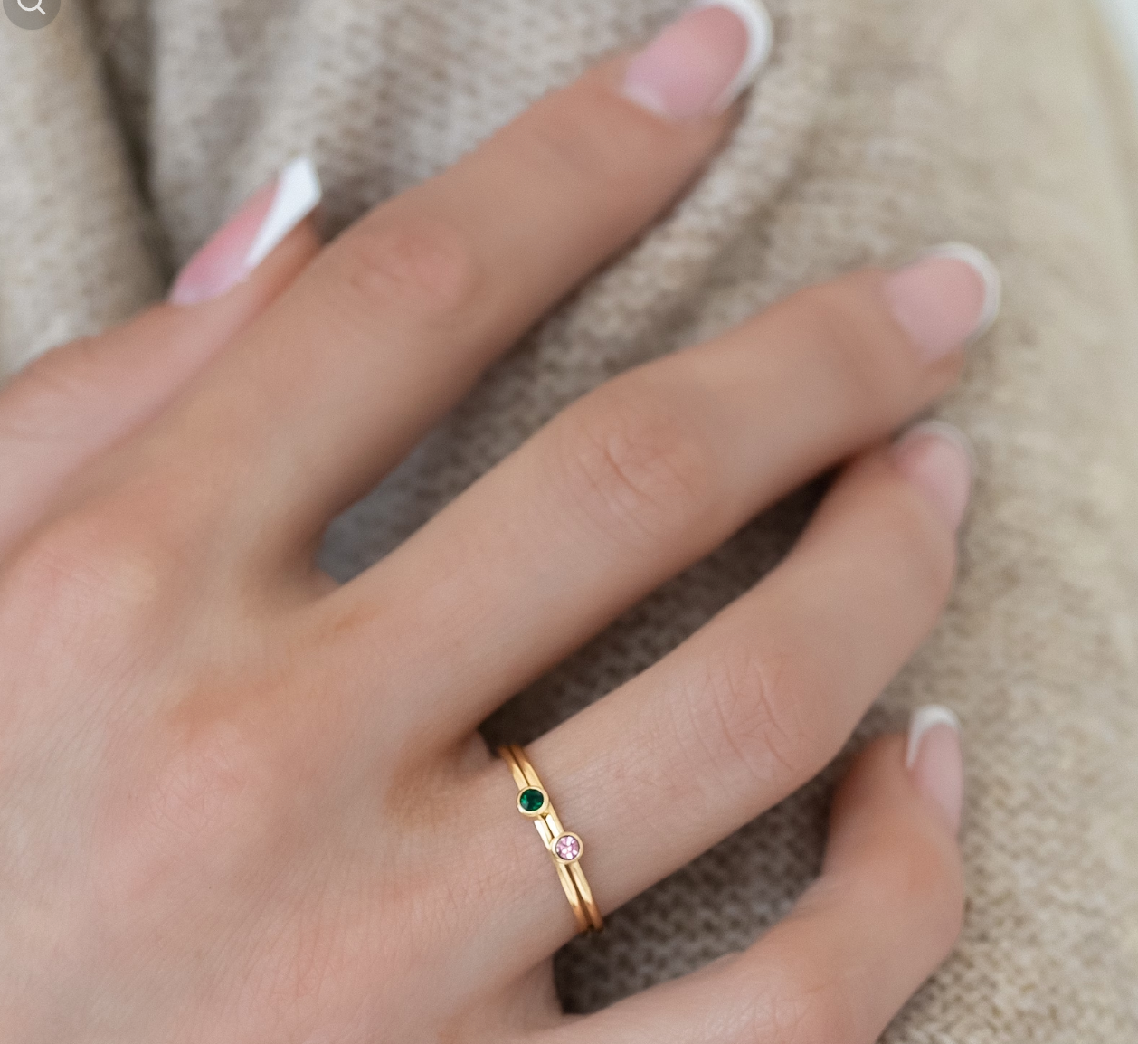 Dainty Birthstone Ring