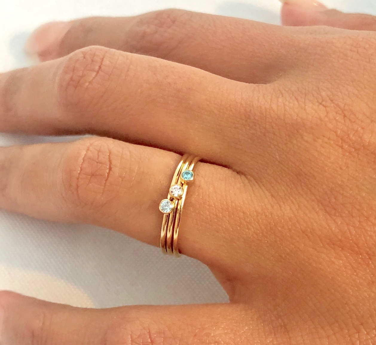 Birthstone Ring Gold