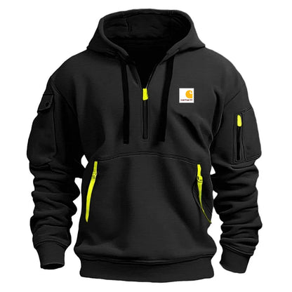 Men's Zipper And Multi Pocket Casual Sport Sweatshirt